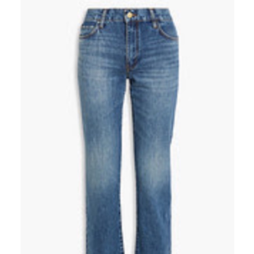 Triarchy Mid-rise straight-leg jeans, sz 26